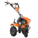 Motocultor O'MAC MC 8000S motor 8 CP benzina 2+1 viteze latime lucru 107 cm freze roti cauciuc 4.00-8 roata frontala remorca 4l ulei