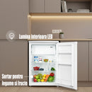 Frigider Samus SW144E Frigider Samus SW144E mic cu 1 usa si 2 rafturi 113 litri clasa D inaltime 84.5 cm termostat reglabil usa reversibila iluminare interioara picioare reglabile