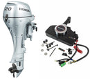 Motor barca Honda BF20 LRTU cu mansa cizma lunga 20 CP 4T pornire electrica rezervor si linie incluse elice aluminiu cu 4 aripi port incarcare 12A