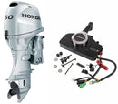 Motor barca Honda BF50 LRTU cu mansa cizma lunga 50 CP 4T pornire electrica rezervor si linie incluse elice aluminiu cu 3 aripi port incarcare 17A