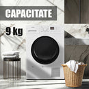 Uscator de rufe Samus SGDP-924 pompa de caldura 9 kg clasa D latime 60 cm memorare program favorit functie Antisifonare blocare acces copii optiune pornire intarziata