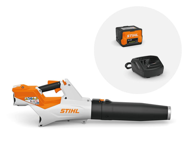 Suflanta STIHL BGA 60 debit aer 780 mc/h putere suflare 15 N sistem AK cu acumulator AK 30 si incarcator AL 101