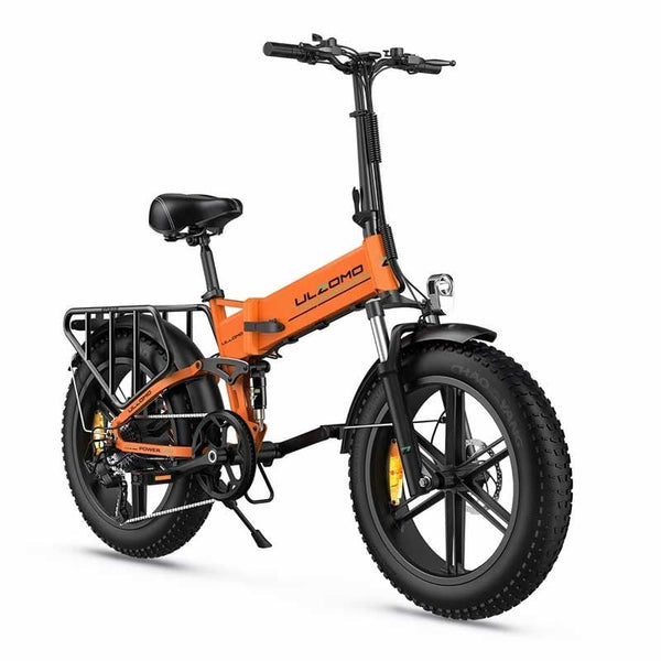 Bicicleta electrica pliabila Voltarom Ulzomo Dunes 20E-bike putere 750W 48V16Ah viteza 40km/h 120km autonomie -Portocaliu
