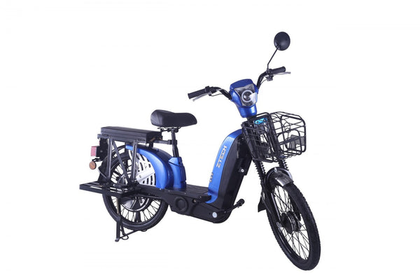 Bicicleta electrica Ztech ZT-01 LASER 13 EEC autonomie 40 Km viteza maxima 25 km/h putere 480W acumulator 12Ah/48V nu necesita permis-Albastru