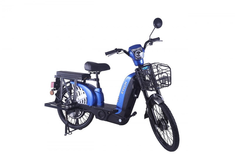Bicicleta electrica Ztech ZT-01-G GRAPHENE autonomie 40 Km viteza maxima 25 km/h putere 480W acumulator 12Ah/48V nu necesita permis-Argintiu