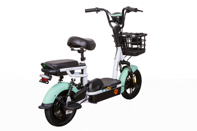 Bicicleta electrica electric Ztech ZT-02 F Speed autonomie 40 Km viteza maxima 25 km/h putere 350W acumulator 12Ah/48V nu necesita permis-Verde