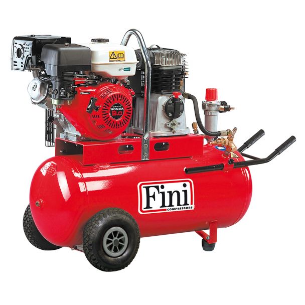 Compresor de aer Fini MK113-100-9S cu motor termic HONDA 100 l 9 CP 10 bar 556 l/min