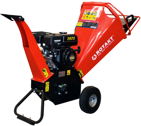 Tocator de crengi ROTAKT ROTC-7H motor 7CP capacitate maxima tocare lemn 5m3/ora diametru maxim de tocare lemn 100mm