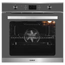 Cuptor electric incorporabil Samus SC626GDX9 Gray clasa A 75 litri 9 functii grill convectie 3D dezghetare pizza timer afisaj digital panou control din sticla + inox 2800 W