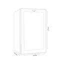 Racitor termoelectric (pentru vinuri) Samus SRV25LM8 3 rafturi din lemn 21 litri capacitate 8 sticle clasa E racire termoelectrica iluminare interioara LED control tactil cu afisaj electronic 47.5 x 26.5 x 51 cm