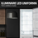 Combina Frigorifica Samus SCX357NFDE 251 litri Full No Frost clasa E inaltime 181 cm dozator apa termostat reglabil usi reversibile lumina interioara tip LED picioare reglabile