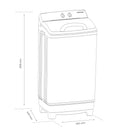 Masina de spalat rufe Albatros WM 5.1 50 litri spalare 5 kg 290 W alb + albastru