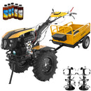 Motocultor diesel 12CP ProGARDEN Campo 1273 Alpine V2 2+1 viteze roti 6.00-12 EU V pornire electrica 2 prize putere remorca 5l ulei