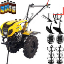 Motocultor ProGARDEN Campo 1803 motor 18CP Euro5 benzina 2+1 viteze latime lucru 162 cm freze roti 6.00-12 roti metal plug arat rarita reglabila plug cartofi cultivator 5l ulei