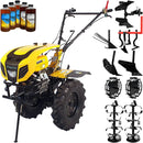 Motocultor ProGARDEN Campo 1803 motor 18CP Euro5 benzina 2+1 viteze latime lucru 162 cm freze roti 6.00-12 roti metal plug arat rarita reglabila plug cartofi cultivator plug reversibil 5l ulei