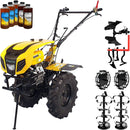 Motocultor ProGARDEN Campo 1803 motor 18CP Euro5 benzina 2+1 viteze latime lucru 162 cm freze roti 6.00-12 roti metal cultivator plug reversibil 5l ulei