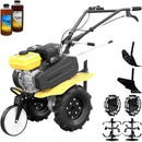 Motosapa ProGARDEN Campo 703 motor 7CP benzina 2+1 viteze latime lucru 100 cm freze roti 4.00-8 roti metal plug arat rarita reglabila 2l ulei