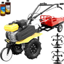 Motosapa ProGARDEN Campo 703 motor 7CP benzina 2+1 viteze latime lucru 100 cm freze roti 4.00-8 remorca 2l ulei