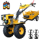 Motocultor ProGARDEN Campo 873 Alpine motor 7CP benzina 2+1 viteze latime lucru 105 cm 2+1+1 freze roti ATV 2 prize putere remorca 3l ulei