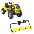 Minitractor ProGARDEN Campo T18 V25.1 4x4 18CP benzina hidraulica fata-spate roti 6.00-12 Cositoare frontala rotativa cu 3 discuri