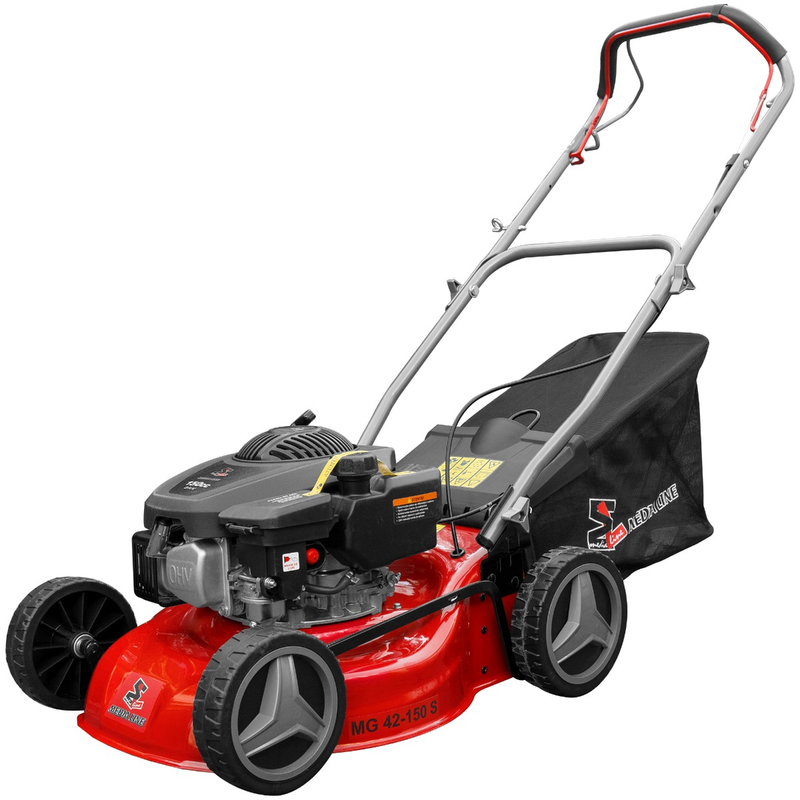Masina de tuns gazonul Media Line MG 42-150 S motor 3.5 CP OHV autopropulsie reglare centralizata 7 trepte latime taiere 42 cm cos 45 l
