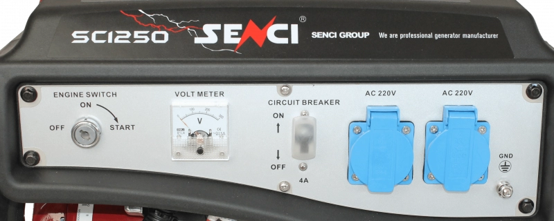 Generator de curent SENCI SC1250 LITE putere maxima 1 kW benzina rezervor 6 L 230V AVR