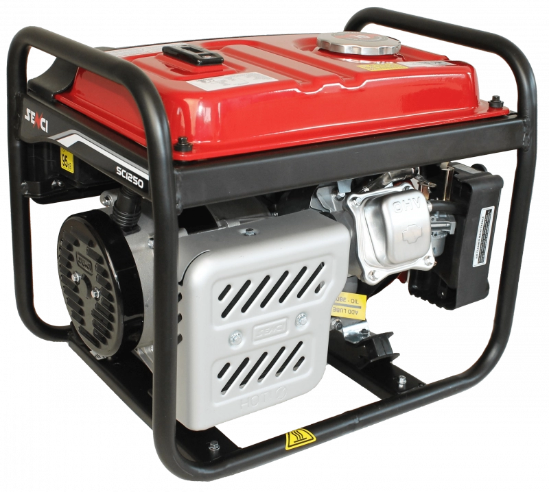Generator de curent SENCI SC1250 LITE putere maxima 1 kW benzina rezervor 6 L 230V AVR
