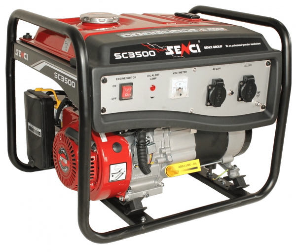 Generator de curent SENCI SC3500 LITE putere maxima 3 kW benzina rezervor 15 L 230V AVR