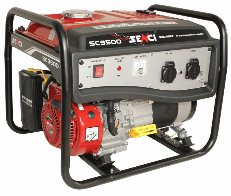 Generator de curent SENCI SC3500 LITE putere maxima 3 kW benzina rezervor 15 L 230V AVR