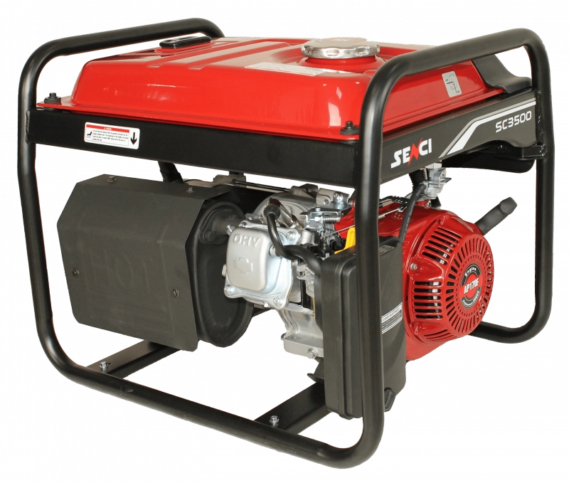 Generator de curent SENCI SC3500 LITE putere maxima 3 kW benzina rezervor 15 L 230V AVR
