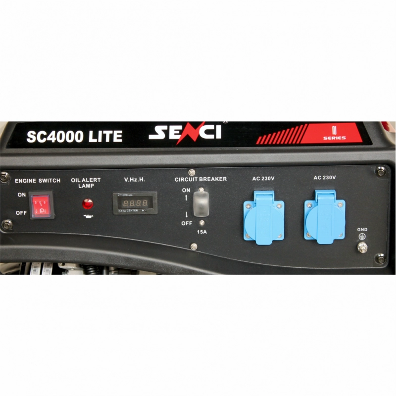 Generator de curent SENCI SC4000 LITE putere maxima 3.8 kW benzina rezervor 15 L 230V AVR