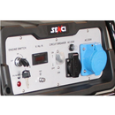 Generator de curent SENCI SC8000E TOP putere maxima 7 kW benzina rezervor 25 L 230V AVR pornire electrica roti transport