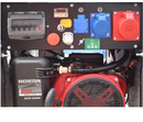 Generator de curent GENMAC CombiPro G5500HC-M P putere maxima 4.6 kW/400V 1.5 kW/230V motor Honda GX270 benzina rezervor 25 L roti transport