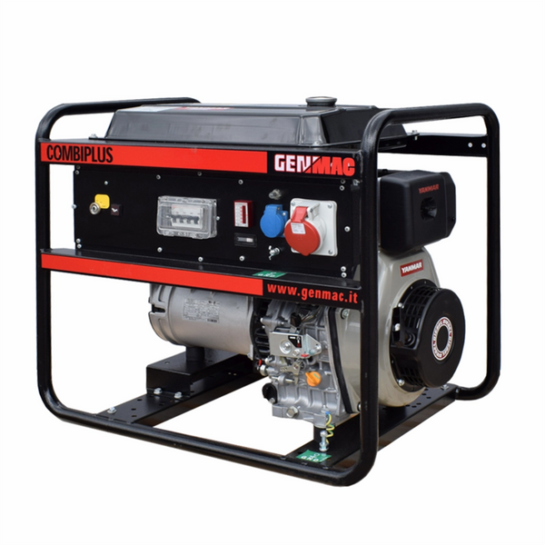 Generator de curent GENMAC CombiPlus G6500YEO GP putere maxima 6.6 kW/400V motor Yanmar L100 diesel rezervor 19 L AVR