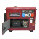Generator de curent insonorizat AiPower APD9500Q putere maxima 6.5kW 230/400V Diesel rezervor 12.5 L AVR pornire electrica ATS inclus