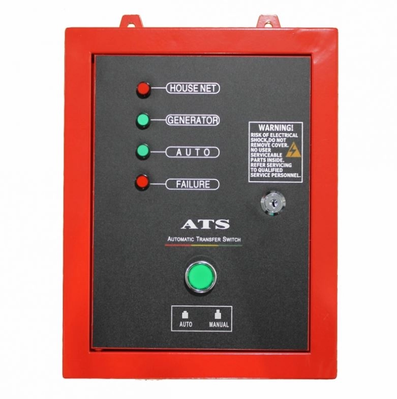 Generator de curent insonorizat AiPower APD9500Q putere maxima 6.5kW 230/400V Diesel rezervor 12.5 L AVR pornire electrica ATS inclus