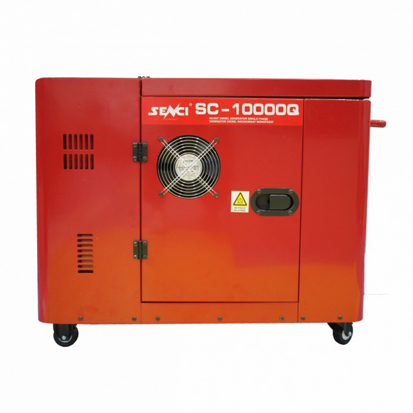Generator de curent insonorizat SENCI SC10000Q putere maxima 8 kW 230V Diesel rezervor 18 L AVR pornire electrica fara ATS
