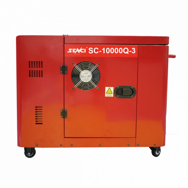 Generator de curent insonorizat SENCI SC10000Q-3 putere maxima 8 kW 400V Diesel rezervor 18 L AVR pornire electrica fara ATS