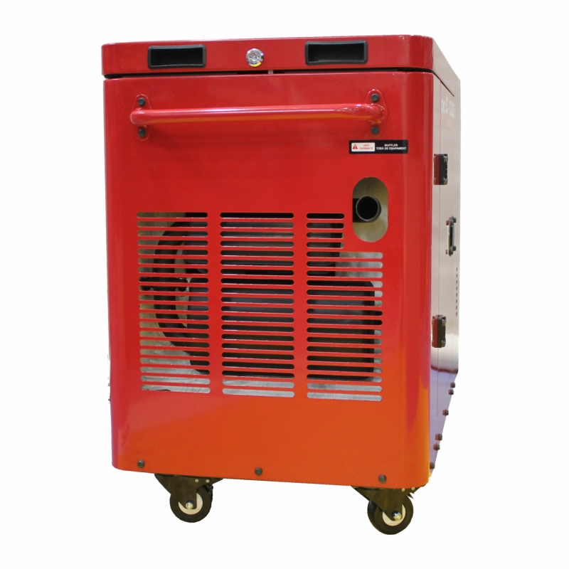 Generator de curent insonorizat SENCI SC10000Q-3 putere maxima 8 kW 400V Diesel rezervor 18 L AVR pornire electrica fara ATS