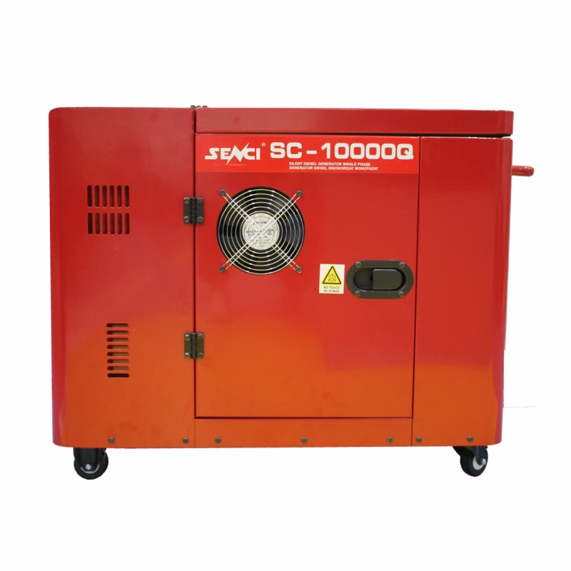 Generator de curent insonorizat SENCI SC10000Q ATS putere maxima 8 kW 230V Diesel rezervor 18 L AVR pornire electrica ATS inclus