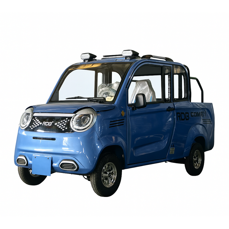 Masina electrica RDB COMBY putere 1500W autonomie 65-70 km viteza 25 km/h 72V58Ah 4 locuri cu permis B1 de la 16 ani-Albastru