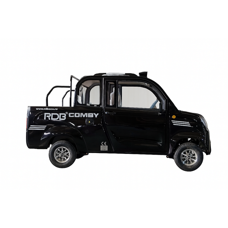 Masina electrica RDB COMBY putere 1500W autonomie 65-70 km viteza 25 km/h 72V58Ah 4 locuri cu permis B1 de la 16 ani-Negru