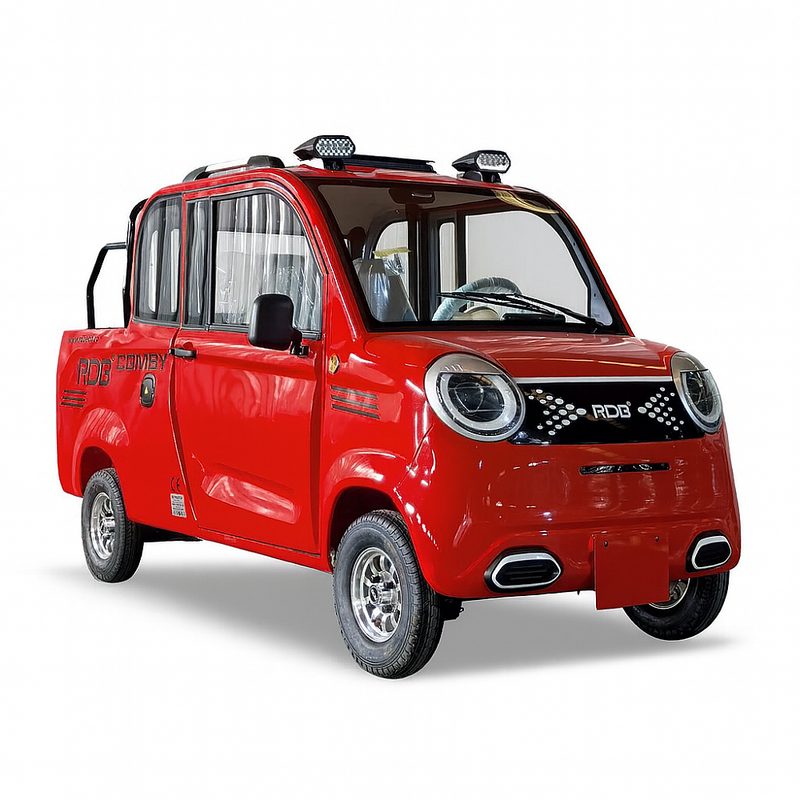 Masina electrica RDB COMBY putere 1500W autonomie 65-70 km viteza 25 km/h 72V58Ah 4 locuri cu permis B1 de la 16 ani-Rosu