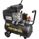 Compresor AgroPro AirPRO 2024B putere 1.5 kW debit 206 l/min presiune 8 bari rezervor 24l kit 5 accesorii ulei inclus