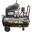 Compresor AgroPro AirPRO 2050B putere 1.5 kW debit 206 l/min presiune 8 bari rezervor 50l kit 5 accesorii ulei inclus