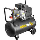 Compresor AgroPro AirPRO 2050B putere 1.5 kW debit 206 l/min presiune 8 bari rezervor 50l kit 5 accesorii ulei inclus