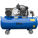 Compresor DKD XY2065AT-100 putere 2.2 kW debit 168 l/min presiune 12.5 bari rezervor 100l 2 pistoane kit 5 accesorii  si cuple rapide