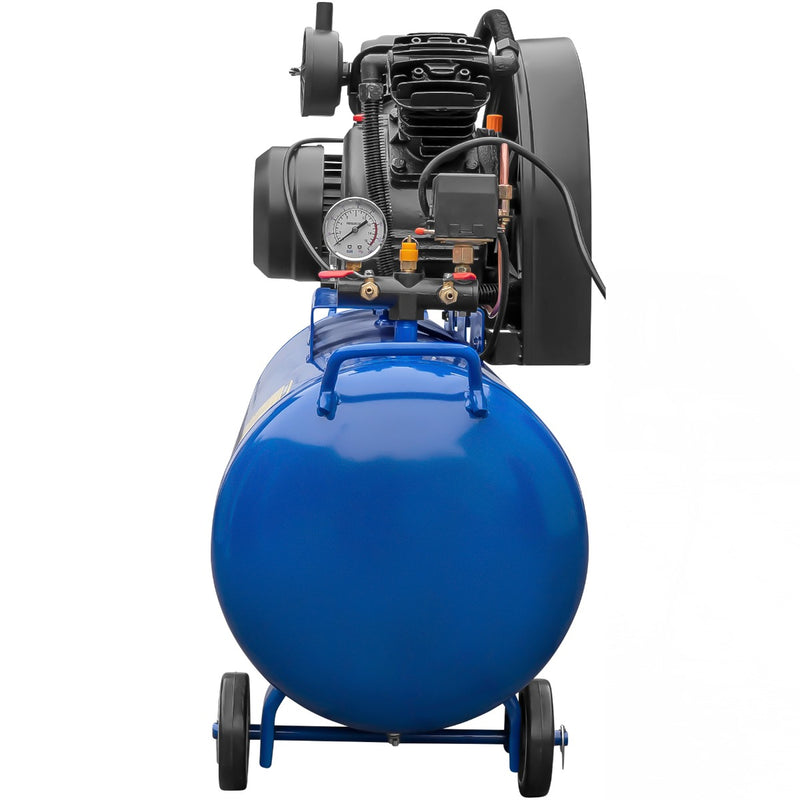 Compresor DKD XY2065AT-100 putere 2.2 kW debit 168 l/min presiune 12.5 bari rezervor 100l 2 pistoane kit 5 accesorii  si cuple rapide