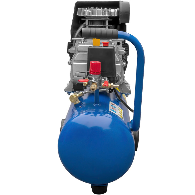 Compresor DKD XYBM24B putere 1.5 kW debit 180 l/min presiune 8 bari rezervor 24l kit 4 accesorii  si cuple rapide