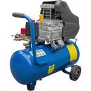 Compresor DKD XYBM24B putere 1.5 kW debit 180 l/min presiune 8 bari rezervor 24l kit 3 accesorii  si cuple rapide